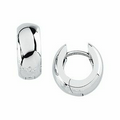 14K White 12.75 mm Hinged Earring